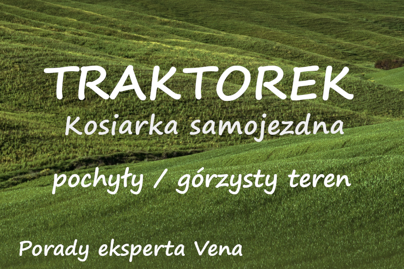 kosiarka samojezdna traktorek na górzysty lub pochyły teren