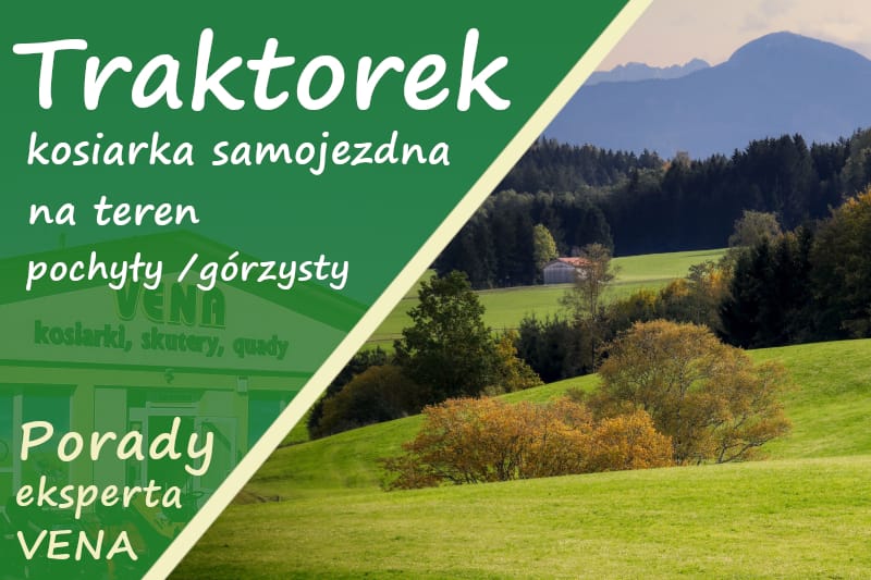 kosiarka samojezdna traktorek na górzysty lub pochyły teren Strzyżów Podkarpackie Krosno Dębica Jasło Brzozów Sanok Ropczyce